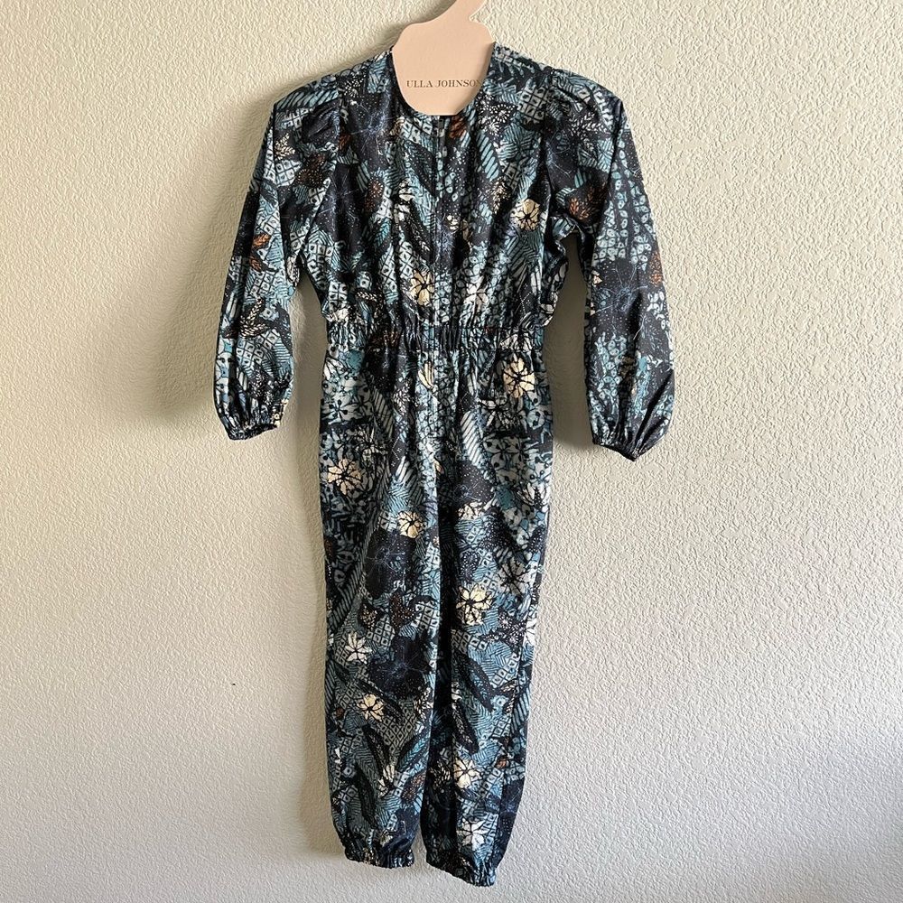 Ulla Johnson Delia Jumpsuit In Rainforest Girls 6y